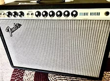 Stored For 30 Yrs Vintage Fender Deluxe Reverb Chromeface Silverface Amplifier