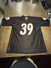 NFL Team Apparel Pittsburgh Steelers Willie Parker #39 Black Jersey Mens Size XL