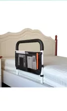 Bed Rails for Elderly Adults Safety with Adjustable Heights Storage Pocket Assis