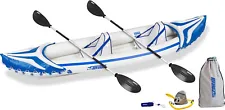 Sea Eagle SE370SK 370 PRO - Inflatable Kayak 3 PERSON Package paddle boat canoe