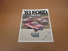 1983 Ford Full Line truck F150 F250 Ranger Bronco sales brochure 8 pg ORIGINAL