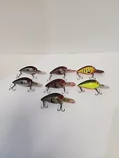 (LOT OF 7) Storm Wiggle Warts ~ Original Series Post-Rapala