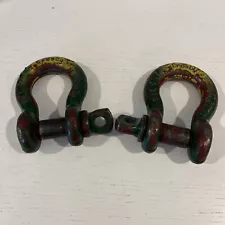 Pair of Crosby 4-3/4 Ton Shackles Clevis USA