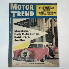 Motor Trend Magazine Cars November 1954 Studebaker Nash Metropolitan Cadillac