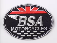 BSA MOTORCYCLES EMBROIDERED PATCH IRON/SEW ON ~3-1/2" x 2-1/2" GOLD STAR BANTAM