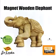 Magnet Fridge Refrigerator Wooden Home Handmade Elephant Sri Lanka Decor Ceylon