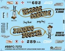 Slixx 7272 Bronco Buster Doug Nash 1/24 1/25 decal