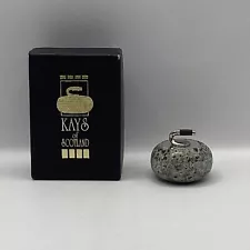 Kays of Scotland Ailsa Craig Granite Miniature Curling Stone w/ Box (J7) W#948