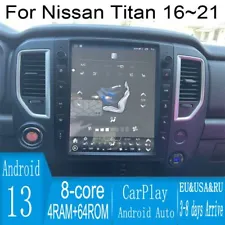 13" Android Navigation Car GPS Stereo Tesla Style For Nissan Titan XD 16~21