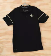 New Orleans Saints Nike Training NFL Equipment Dri-Fit Polo Shirt Mens Large