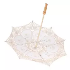 Wedding Photograph Stick Lace Umbrella Parasol Party Cosplay