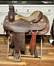 Used 15” Martin Saddlery 2005 Trophy Roping Saddle - Excellent Condition