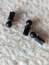 LEGO TECHNIC BLACK PEGS FRICTION SNAP BALL Part 6628. 3x For Sale In One Lot.