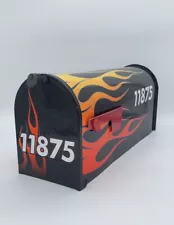 Hot Rod Flames Custom Mailbox - Personalized gift for him - Homemade gifts