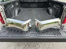 Chrome Rear Bumper End Caps For 2007-2013 Chevy Silverado 1500 Pair