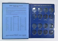 Used Whitman 1839-1863 Seated Liberty Half Dollars Empty Coin Album 13 oz *595