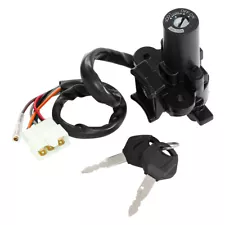 Black Ignition Switch with Lock Key Fit For Kawasaki ZX6R 2000-02 ZX9R 1994-2003 (For: 2000 Kawasaki)