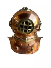 Scuba Divers Vintage Copper & Brass Replica Helmet