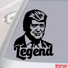 PRESIDENT DONALD TRUMP AMERICAN LEGEND 2024 Vinyl Decal Sticker Car Window FIGHT