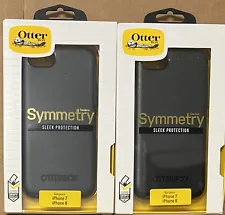 2 X OtterBox Symmetry Series iPhone 7/8 Case - Black Sleek Drop Protection