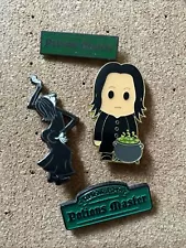 Harry Potter Slytherin Twerking Snape Potion Master 4 Pin Lot