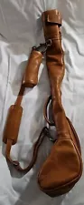 Piel Leather Executive Travel Golf Bag Brown