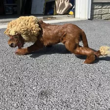 Vintage Taxidermy Mount Cat Animal Rabbit Fur And Sheep Fur