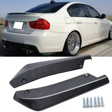 For 325i 330i 335i E90 Carbon Fiber Sport Rear Bumper Lip Canards Spoiler (For: More than one vehicle)