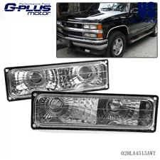 Bumper Parking Lights Turn Signal Lamps Fit For Chevy Silverado Pickup 1994-1998