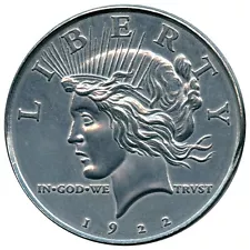 Giant 1922 Peace Dollar