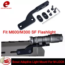 Element Airsoft Scout Adaptive Light Mounts Fit M600/M300 Light For M-LOK Mount