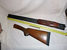 Vintage Double Barrel Shotgun Gun Parts Stock Barrels Forearm 12Ga