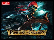 Stern Pirates of the Caribbean POTC Pinball Machine Alternate TRANSLITE #1