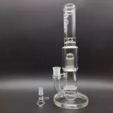 12inch Clear Glass Bong Smoking Hookah Hand Pipes Percolator Bongs Water Pipe