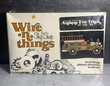 Wire 'n' Things - Model 2607 Antique Fire Truck by Ship Shop - Brand New SEALED