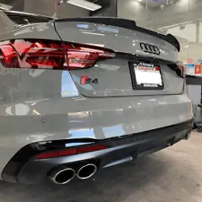 Audi B9 A4 - S4 Carbon Fiber Aggressive Rear Spoiler - Euro Impulse