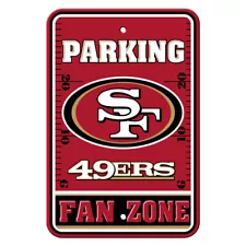 San Francisco 49ers Sign - 12"x18" Parking Sign - Plastic