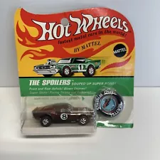 Vintage 1969 Hot Wheels Redline "RARE" COPPER! Mustang Boss Hoss BOC BLISTER