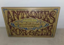 1969 YORKRAFT Thick Wooden Sign ANTIQUES FOR SALE