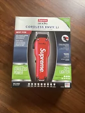 Supreme x Andis Envy Li Adjustable Blade Clipper Red 2017 - Brand New Never Open