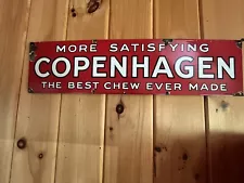 Antique Porcelain Copenhagen Sign