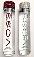 Bling Glass VOSS Water Bottle Glass CRYSTALS 800mL Bedazzled Crystallized Bottle