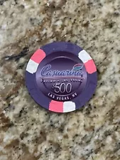 Rare Casuarina Las Vegas Nevada $500 Closed Casino RHC Mold Poker Chip