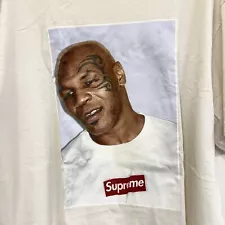 2007 Supreme Mike Tyson White Tee Shirt Sz XL Rare Vintage