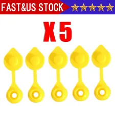 5Pcs Yellow Fuel Gas Can Jug Vent Cap Blitz Scepter Essence Midwest Eagle