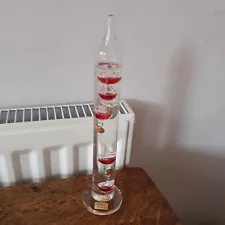 Galileo thermometer 11" Red