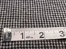 Tiny houndstooth B&W stretchy cotton-y synthetic knit med. wt. fabric, 2ydLx50"W