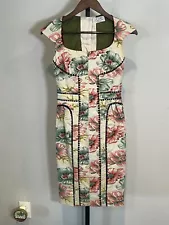 Anthropologie Byron Lars Beauty Mark Floral Brocade Garden Sheath Size 4 $348