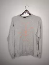 Nike SB X Poler Men's Crewneck Sweatshirt Large Skateboard Gray Graphic A23