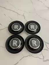 For ROLLS ROYCE FLOATING BLACK WRAITH DAWN WHEEL CENTER CAPS SET OF 4